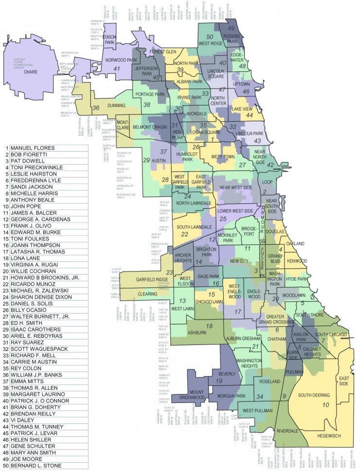 Chicago's 50 Aldermanic Wards